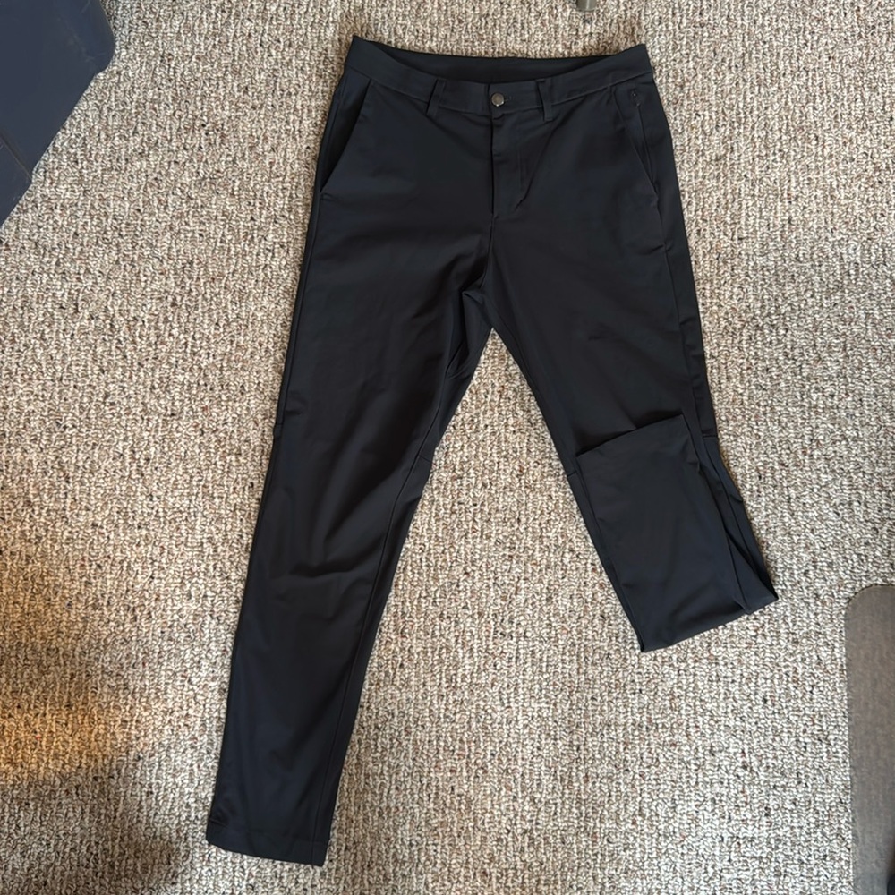 Lululemon Men’s Slim-fit Commission Pants (warpstreme), 32x32, Obsidian Grey